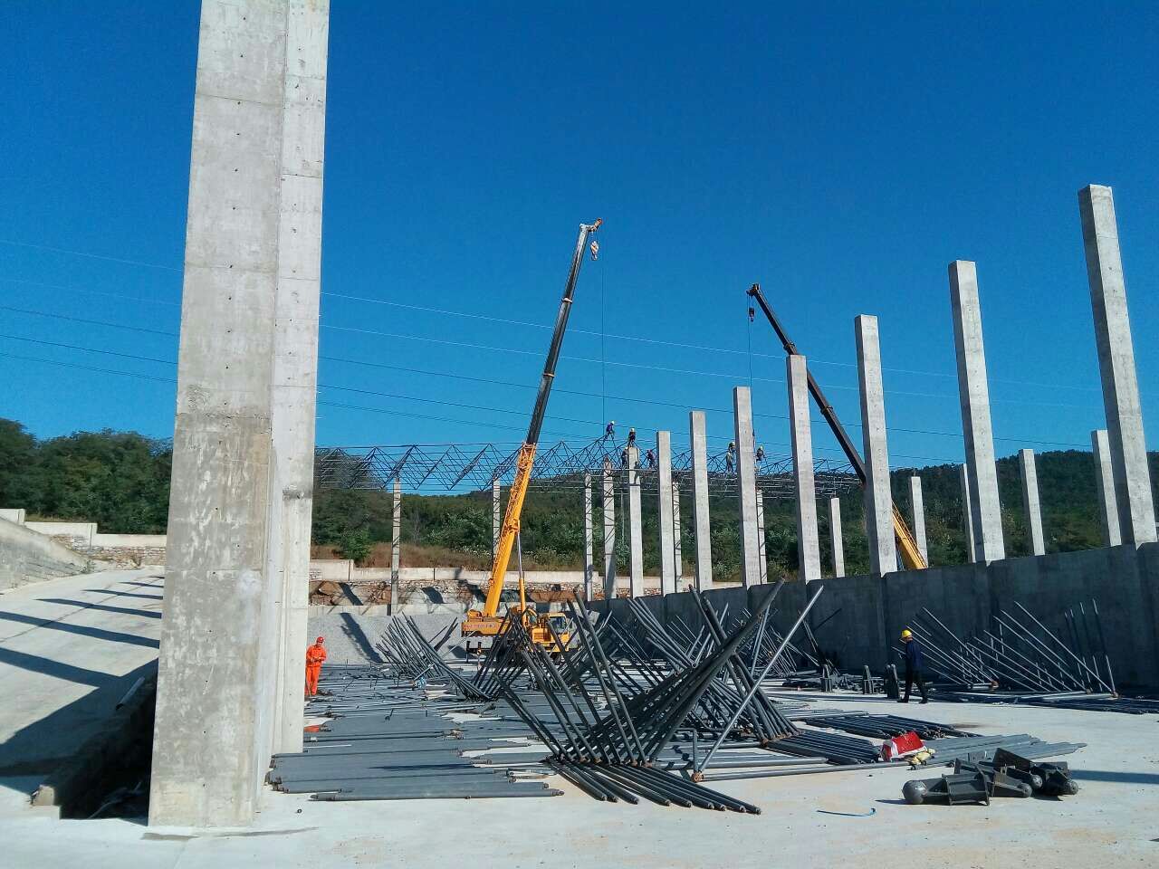 莱西搅拌站网架